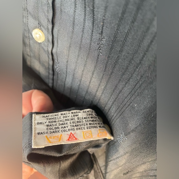 Yves Saint Laurent Dark Charcoal Button-Down Shirt - Picture 5 of 5